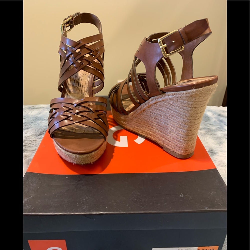 GUESS high heel wedge sandals